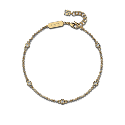 Bracelet diamant à lunette classique