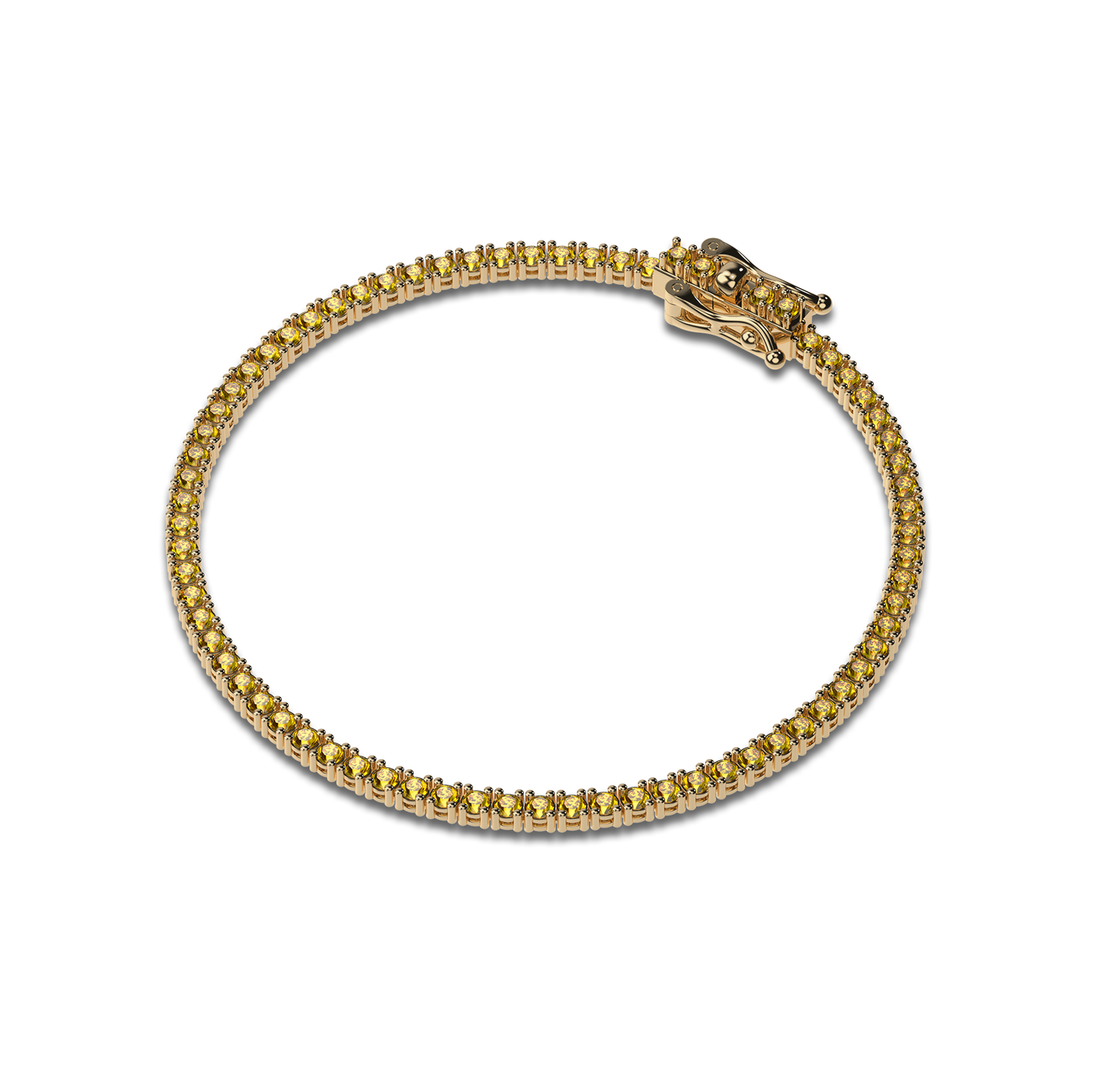 Bracelet tennis classique en diamant, 2 mm