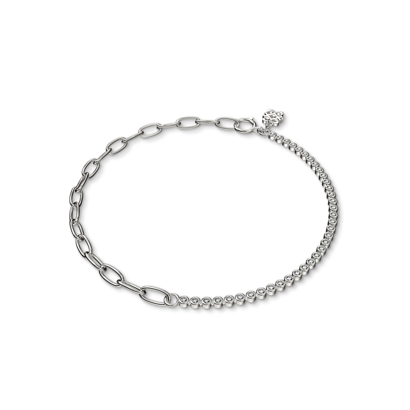 Bracelet chaîne tennis diamant Fusion