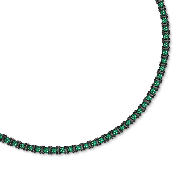 Clásico verde diamante tenis pulsera, 1,5mm