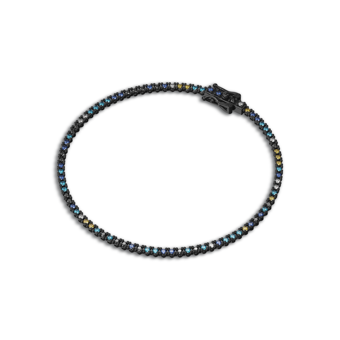 Bracelet tennis classique en diamant, 1,5 mm