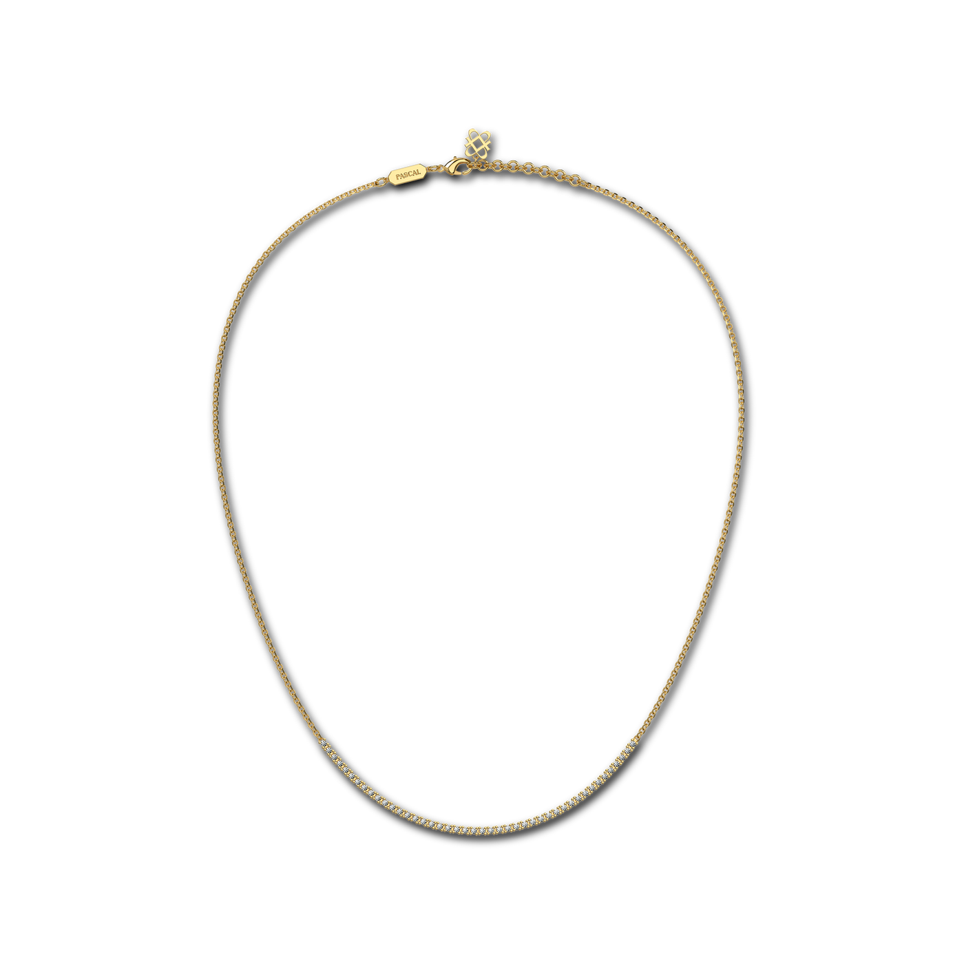 Fusion Diamond Tennis Chain Necklace