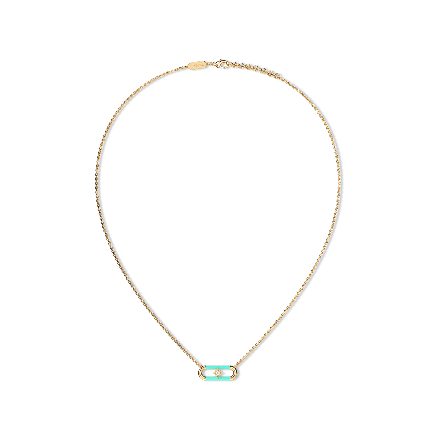 Element Party Diamond Enamel Necklace