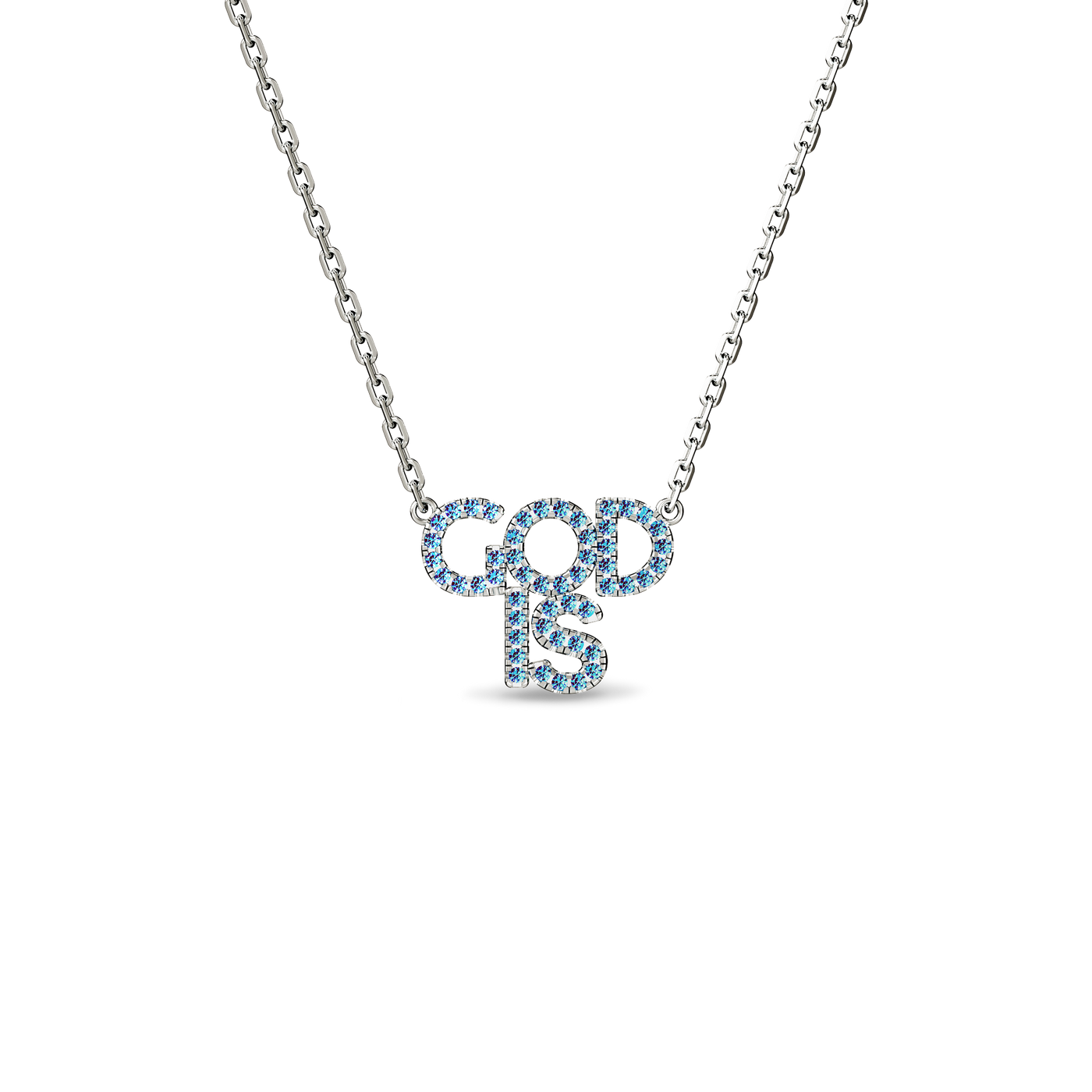 Everyday Slogan Diamond Necklace