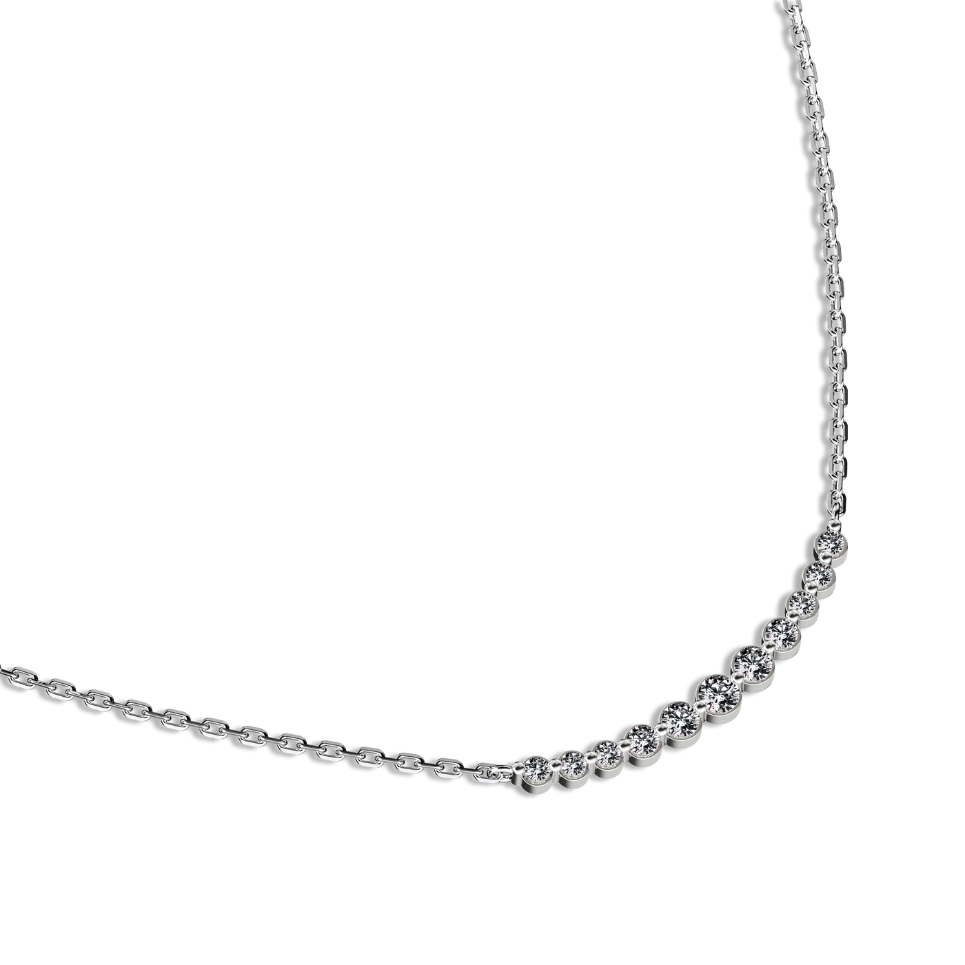 Halskette mit Diamanten im Alltäglichen-Stil