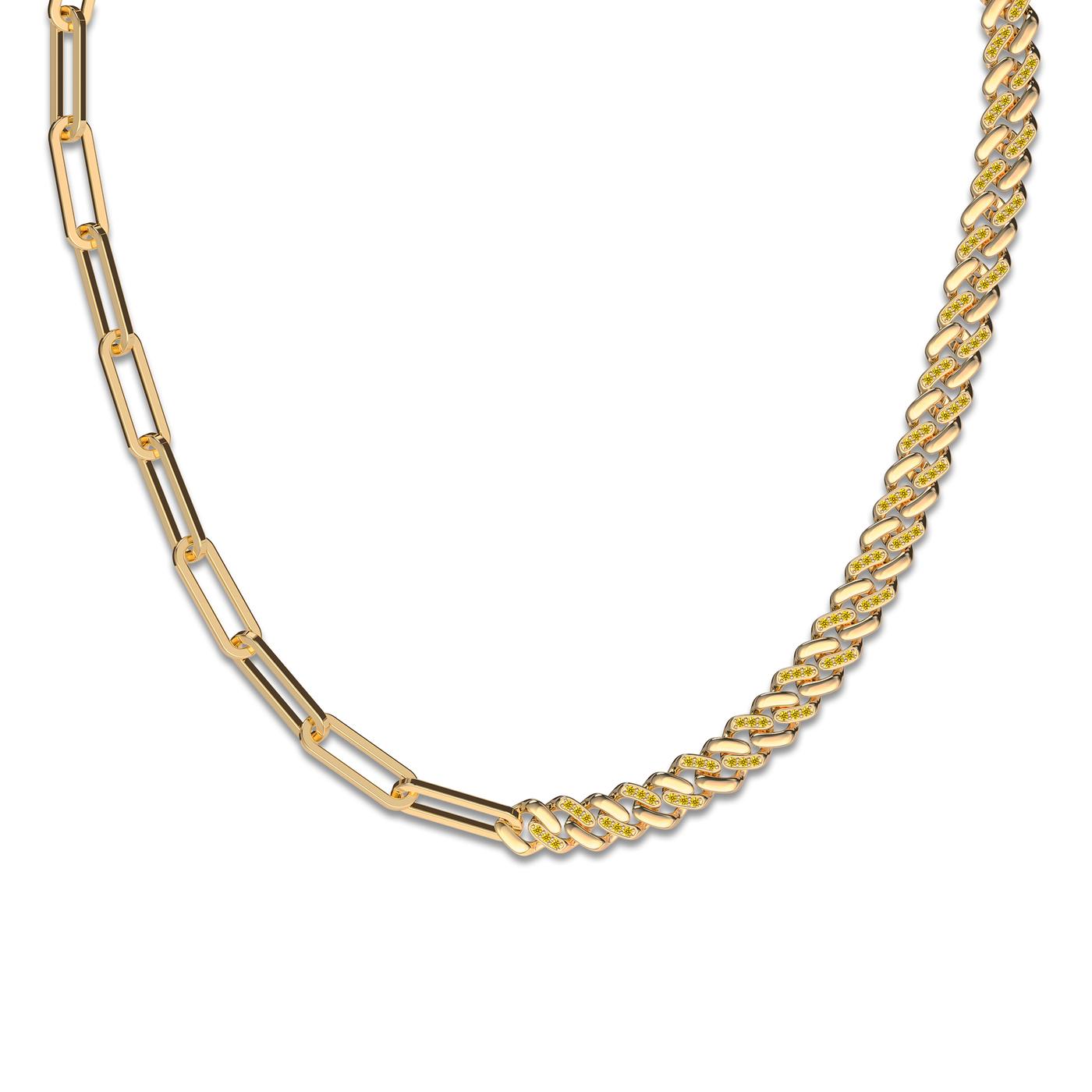 Fusion Multi Chain Diamond Necklace