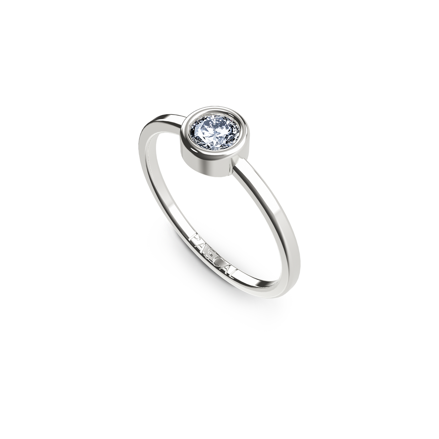 Solitaire Bezel Diamond Ring