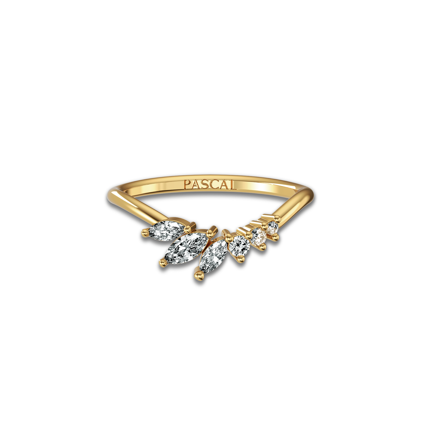 Cluster Marquise Diamond Ring