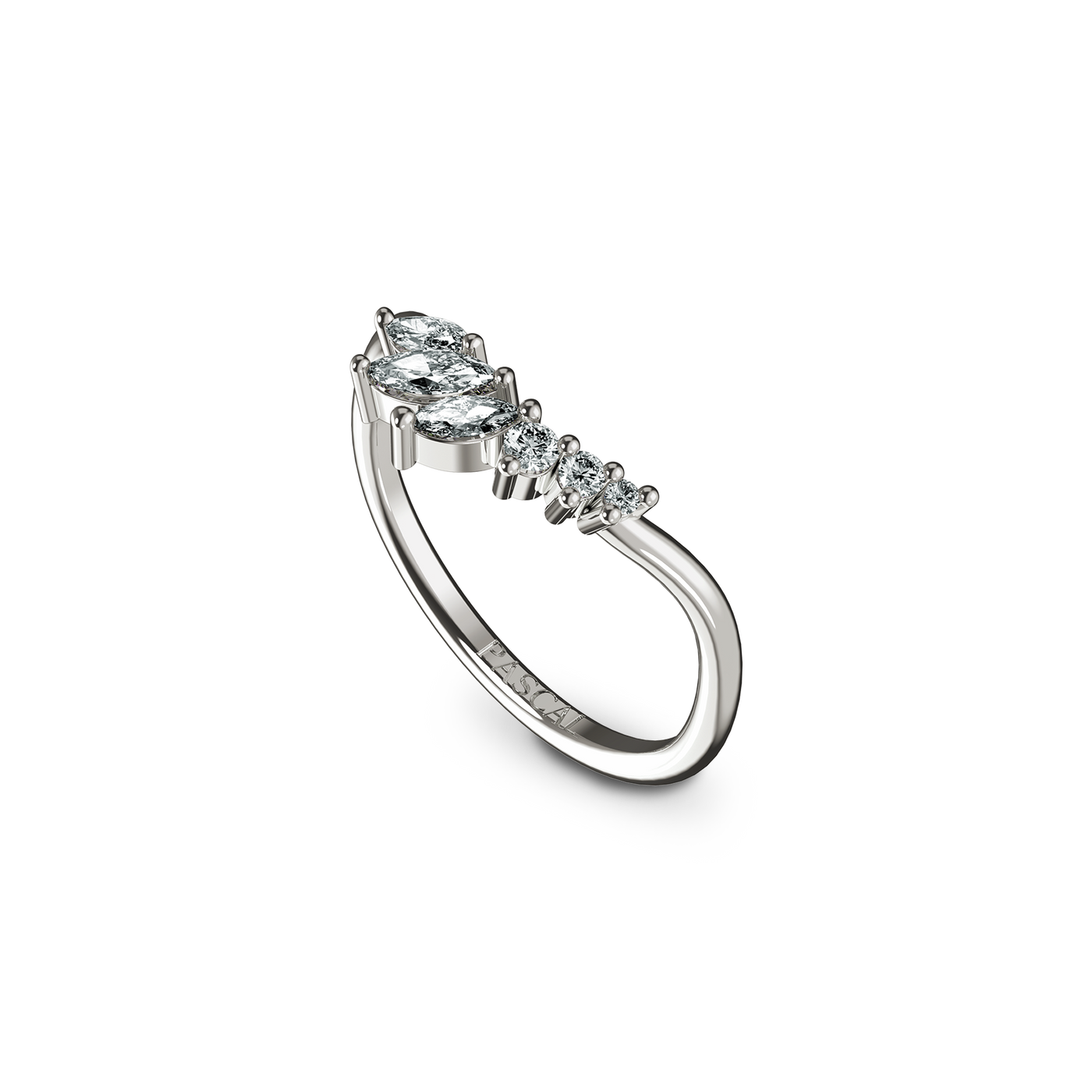 Cluster Marquise Diamond Ring