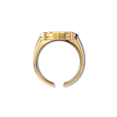 Libra Agate Diamond Ring