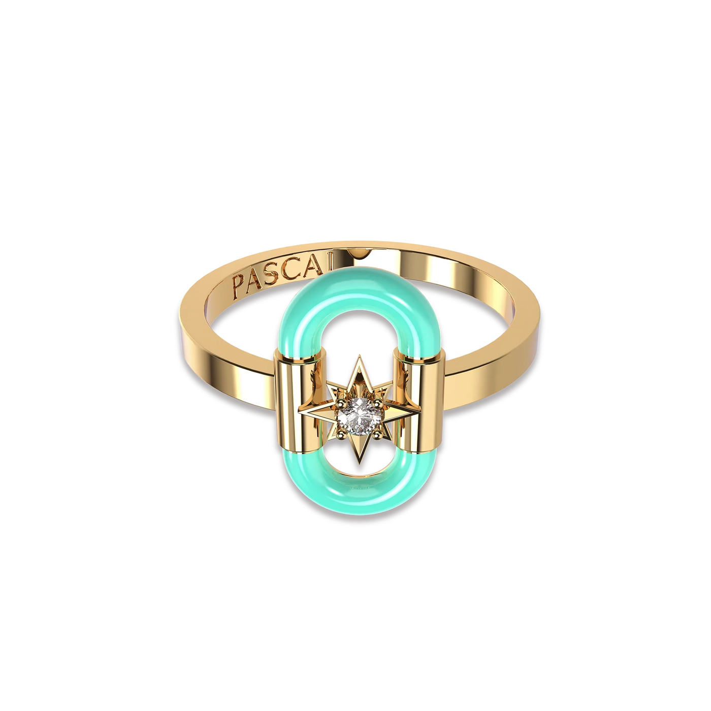 Anello smaltato Element Party con diamante