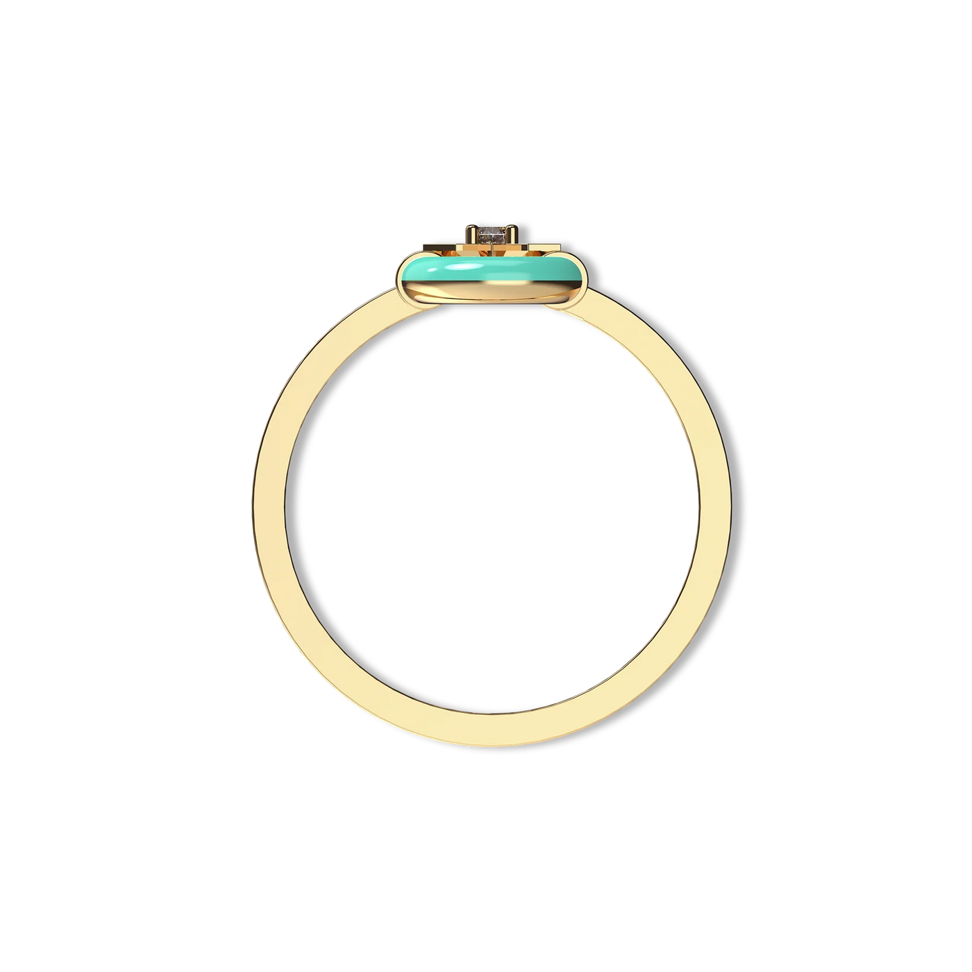 Anello smaltato Element Party con diamante