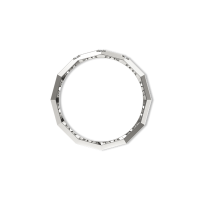 Faceted Band Diamond Ring