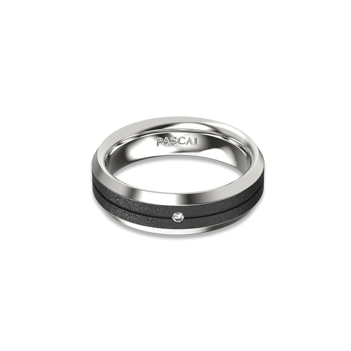 Beveled Diamond Band Ring