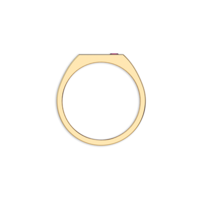 Geo Gemstone Signet Ring
