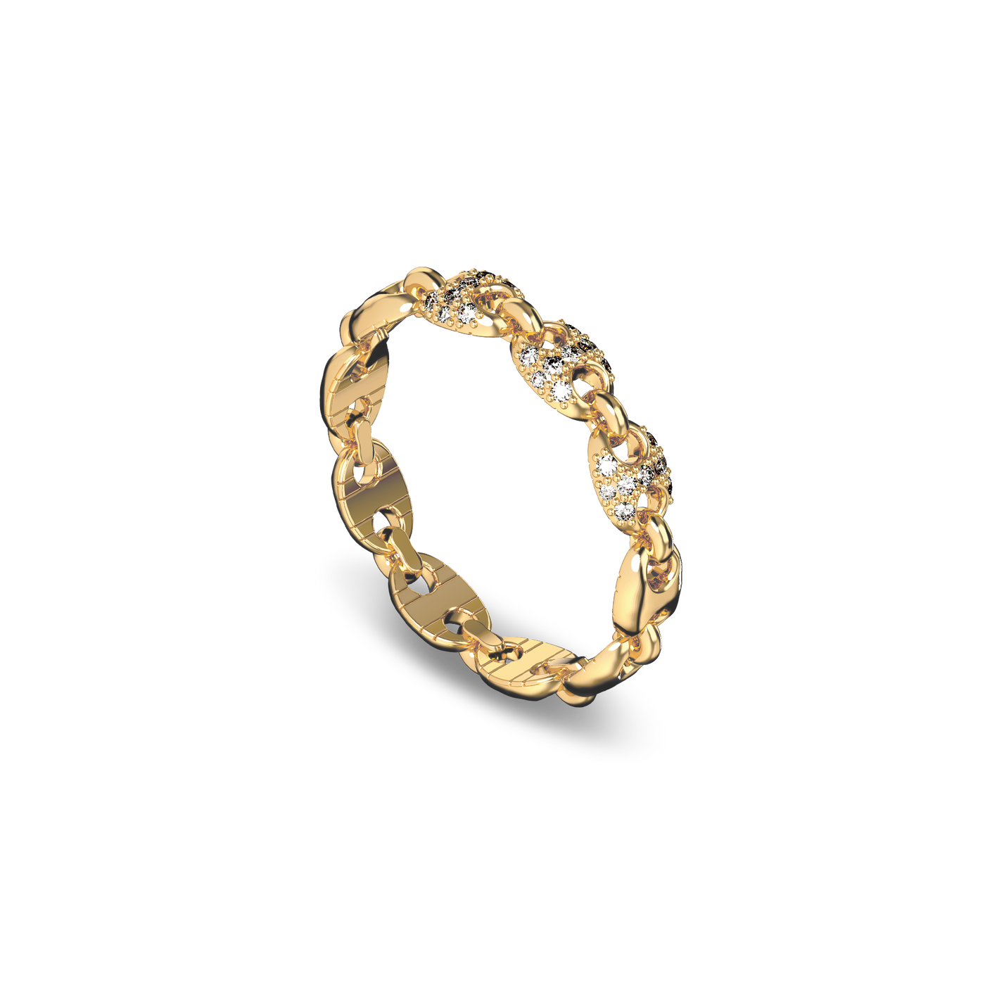 'Horsebit' Diamond Eternity Ring