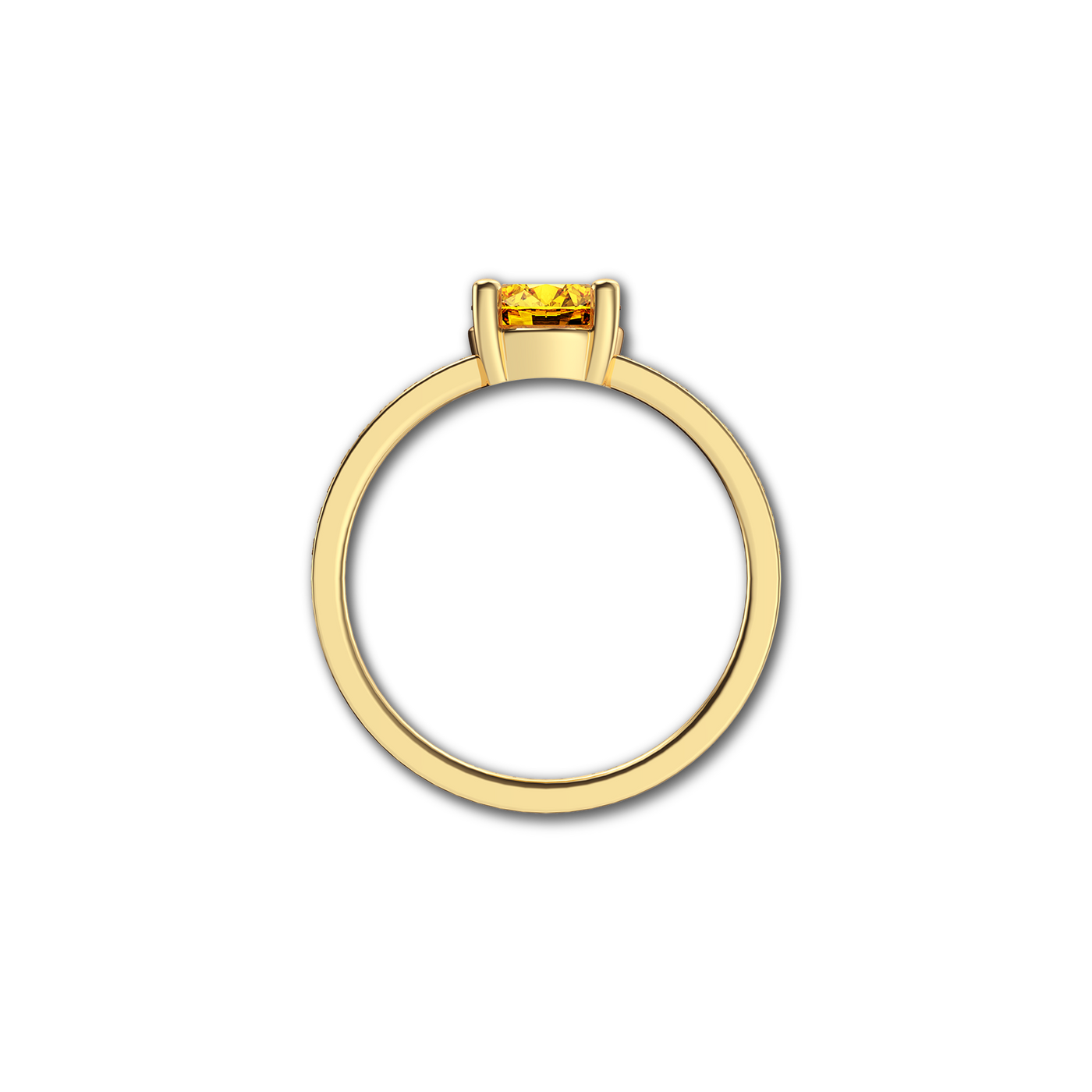 Solitär-Eternity-Ring mit Diamanten im Rundschliff