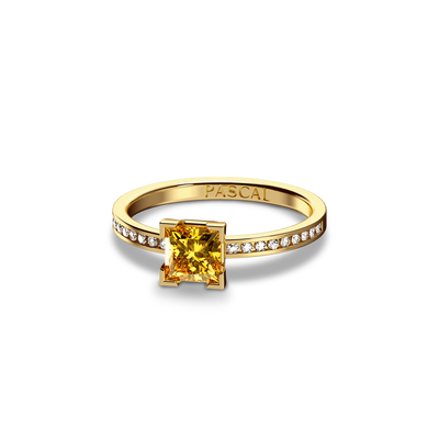 Solitaire Princess Cut Diamond Eternity Ring