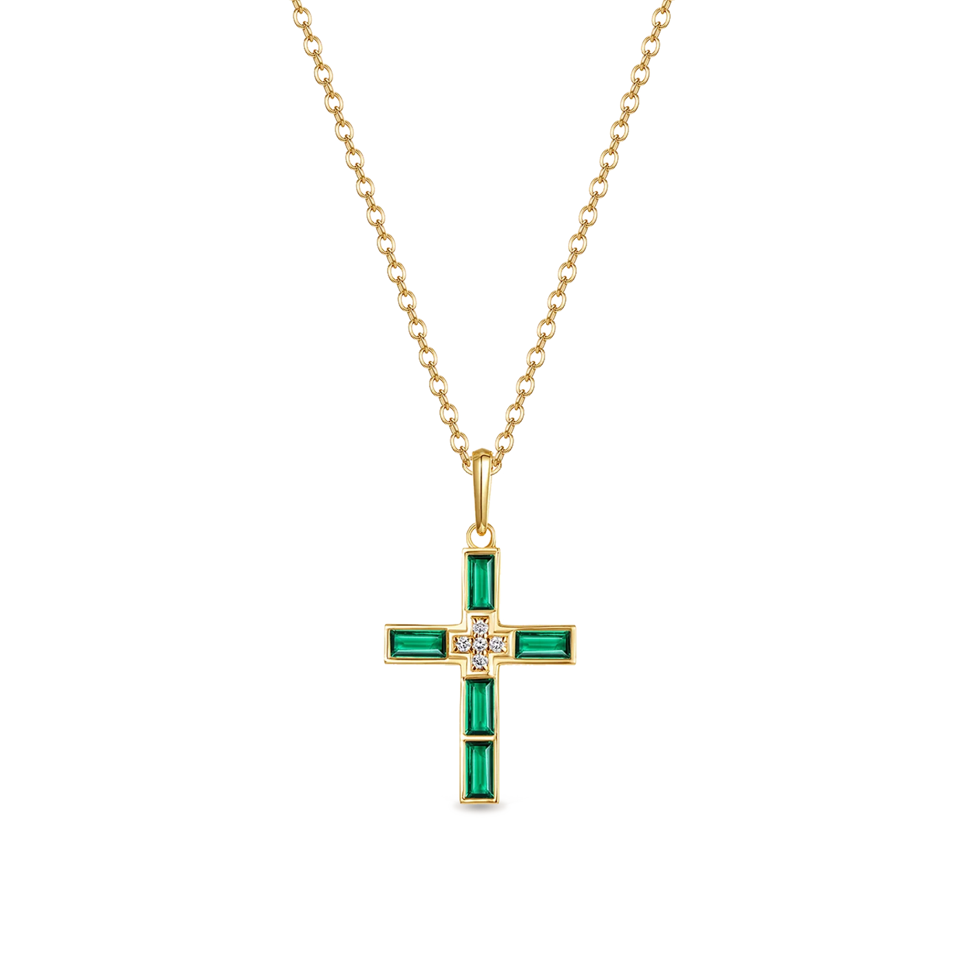 Luminary Diamond Cross Necklace- PASCAL