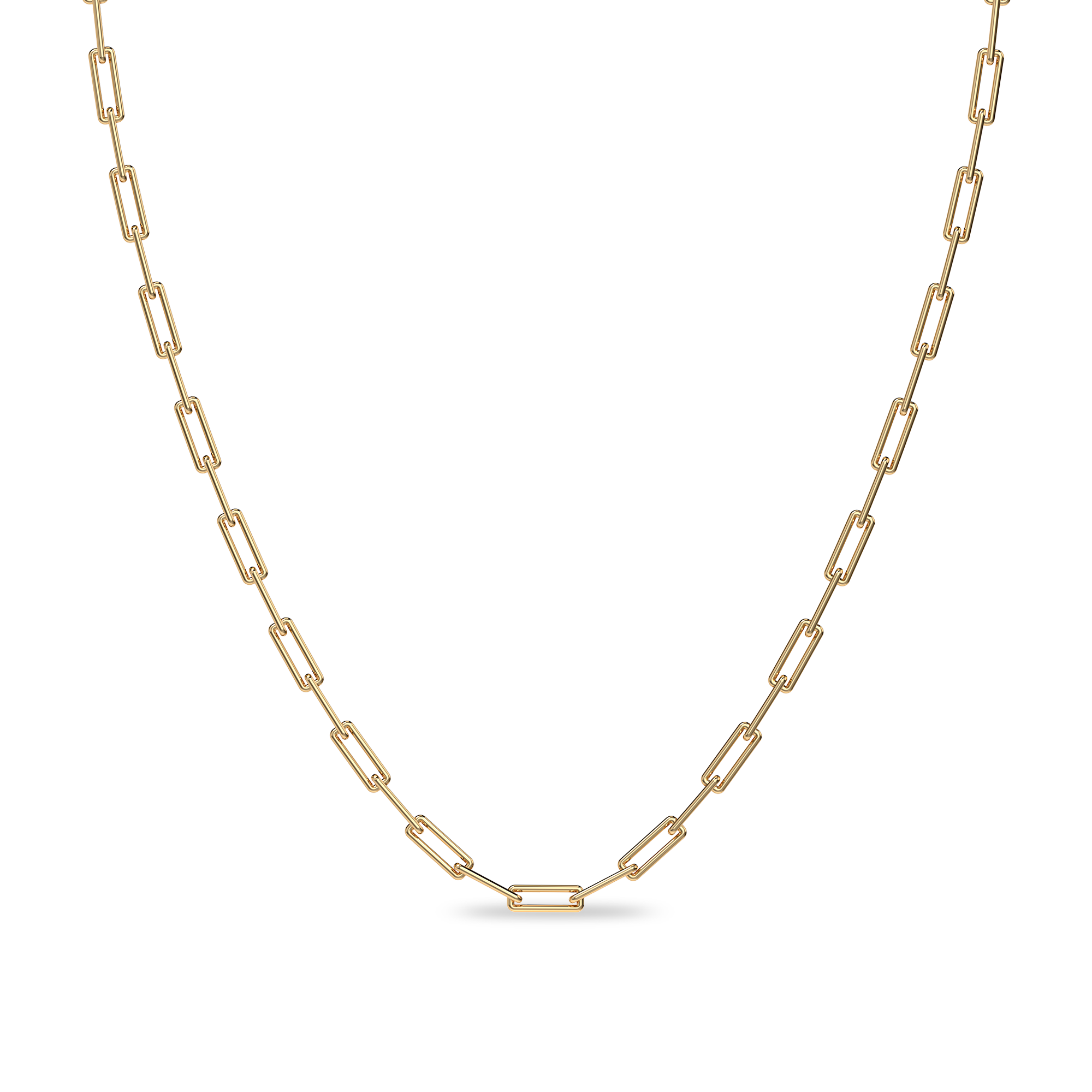 Paperclip Chain, 3.6mm - PASCAL#color_18k-yellow-gold-vermeil