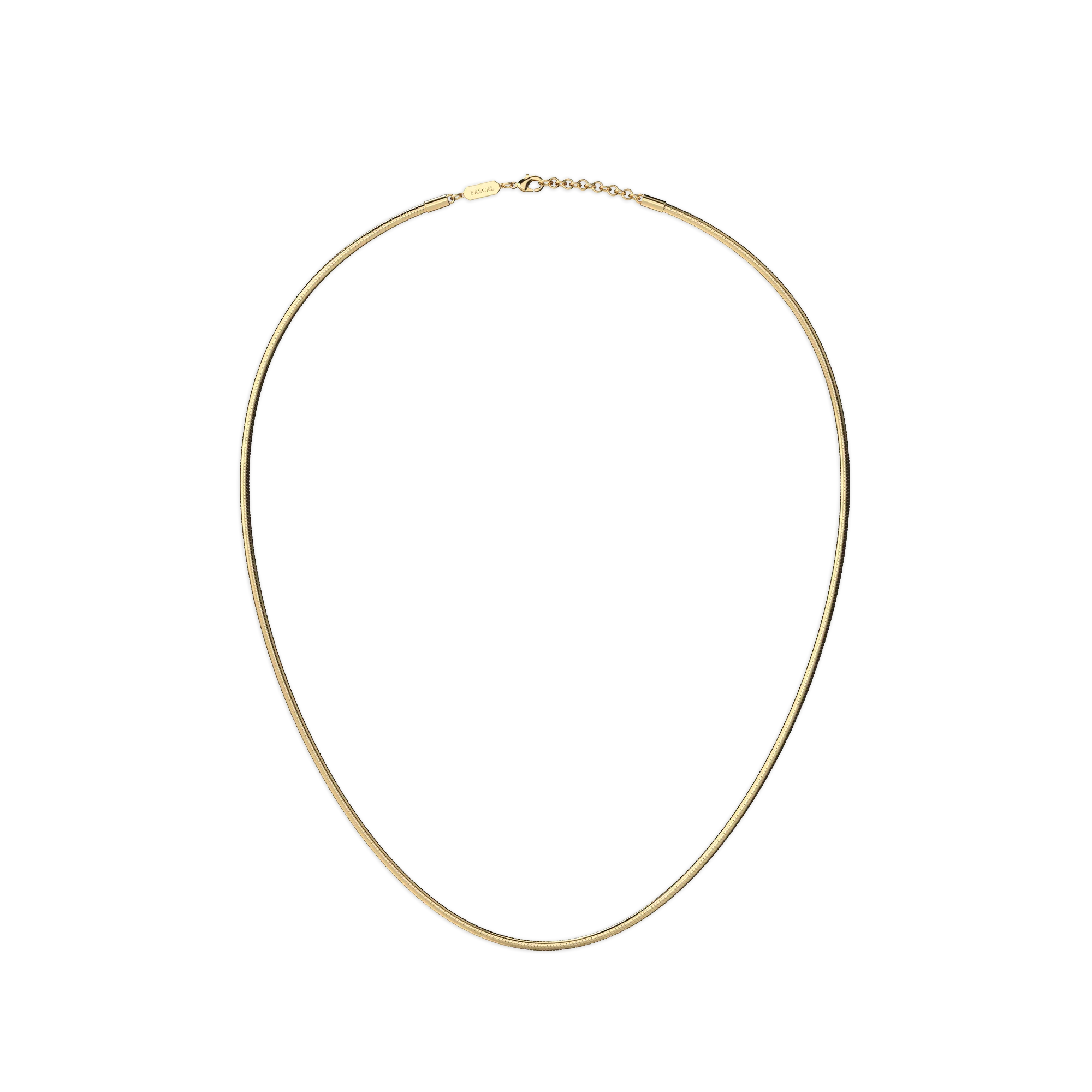 Serpentine Chain, 2mm - PASCAL#material_18k-yellow-gold-vermeil