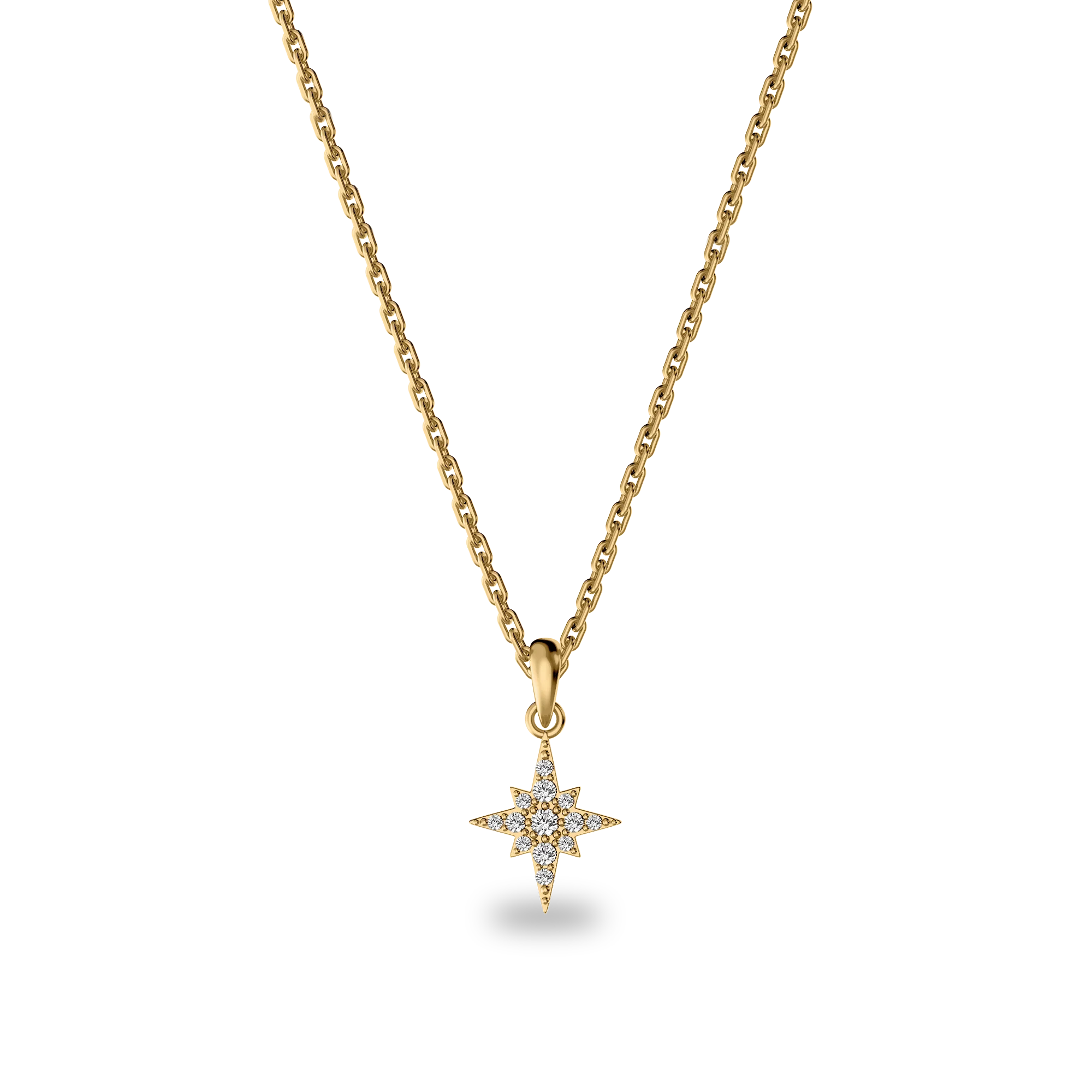 Shining Star Diamond Necklace- PASCAL