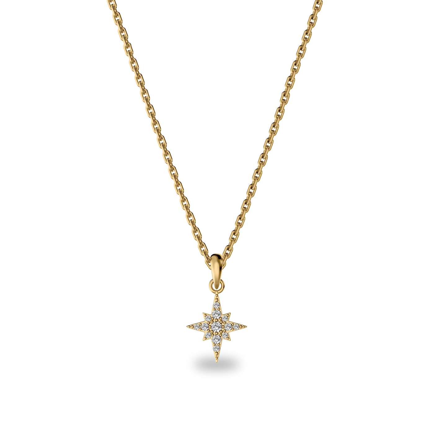 Shining Star Diamond Necklace- PASCAL