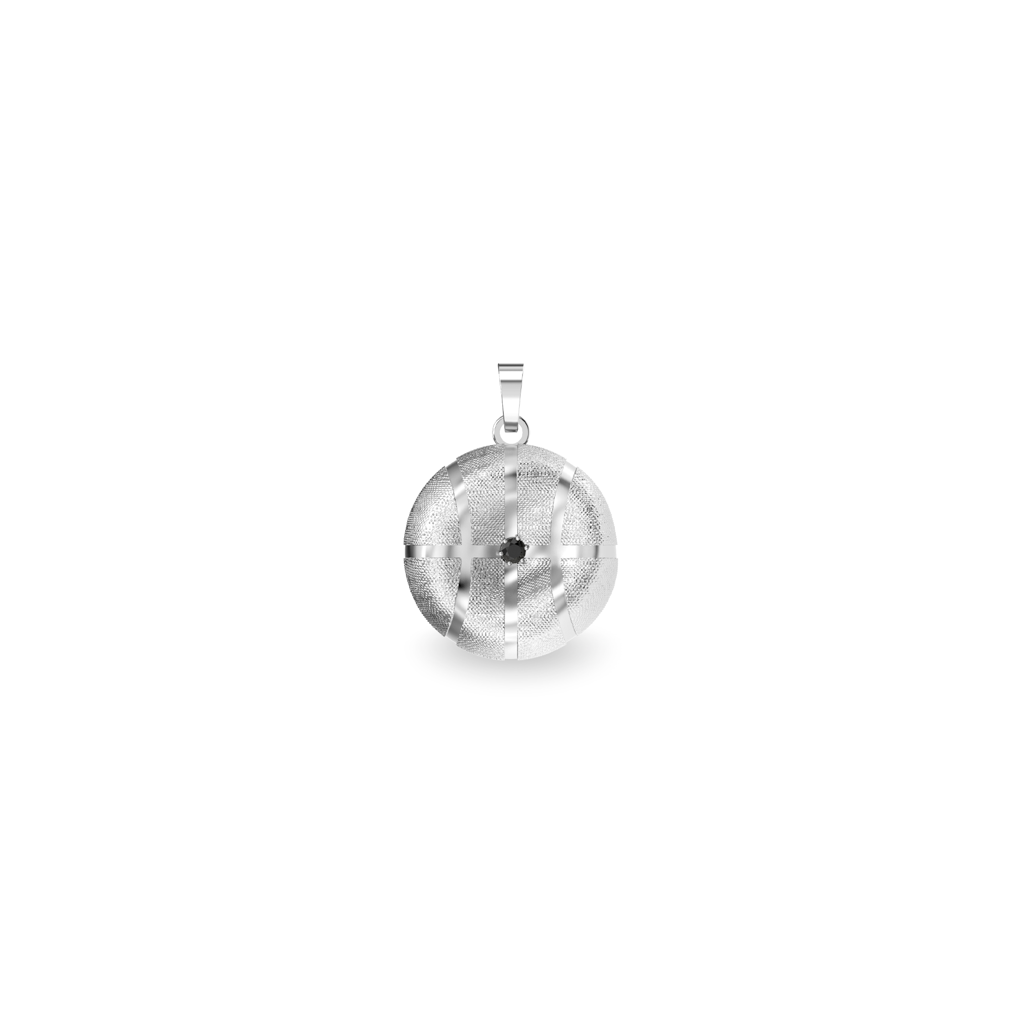 The Basketball Leaking Ball Pendant, Black Diamond - PASCAL