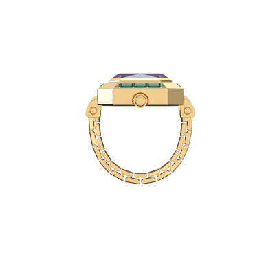 Sofia Prism Cocktail Watch Ring