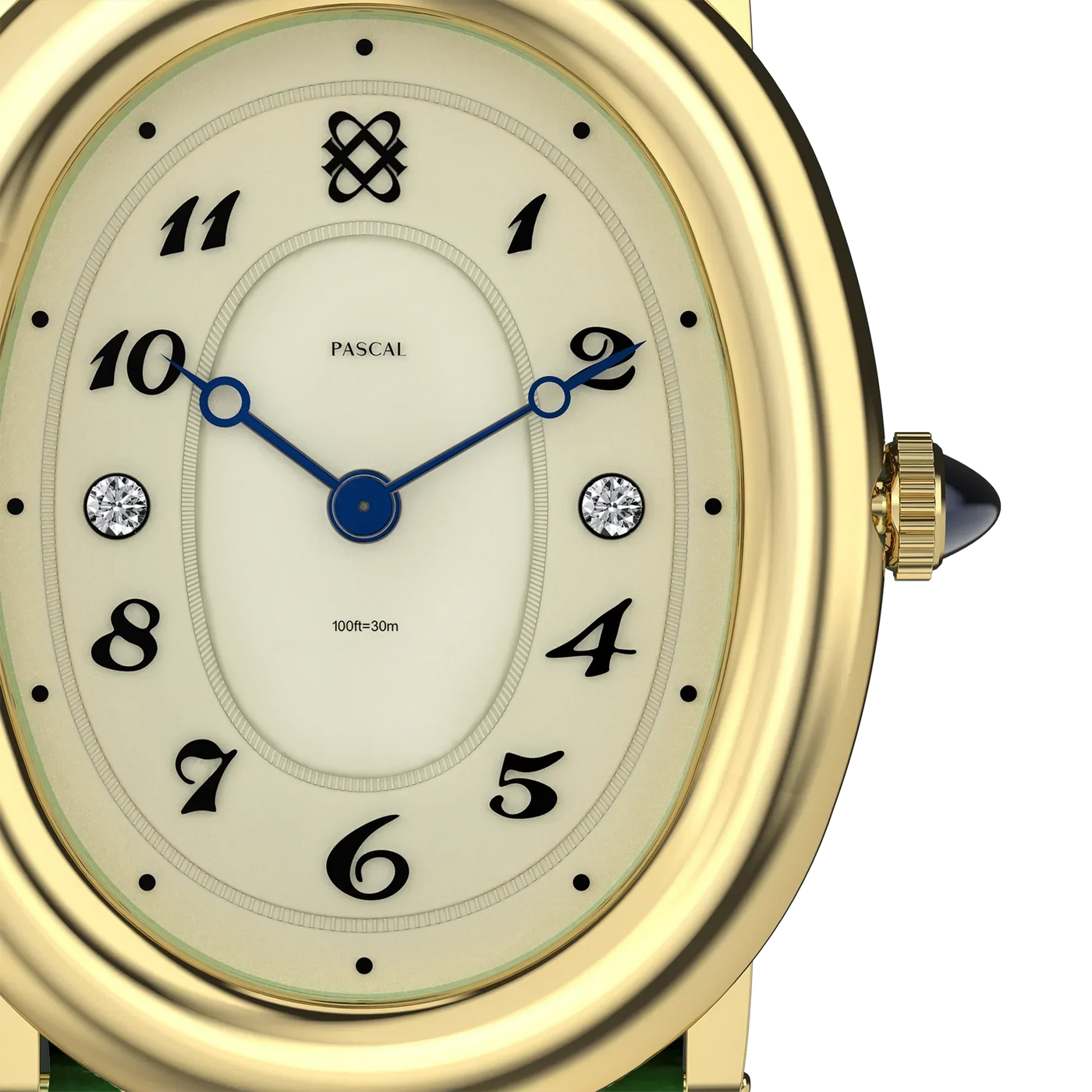 Pascal Watch Square PASCAL | OVAL BUBBLE DIAMOND WATCH