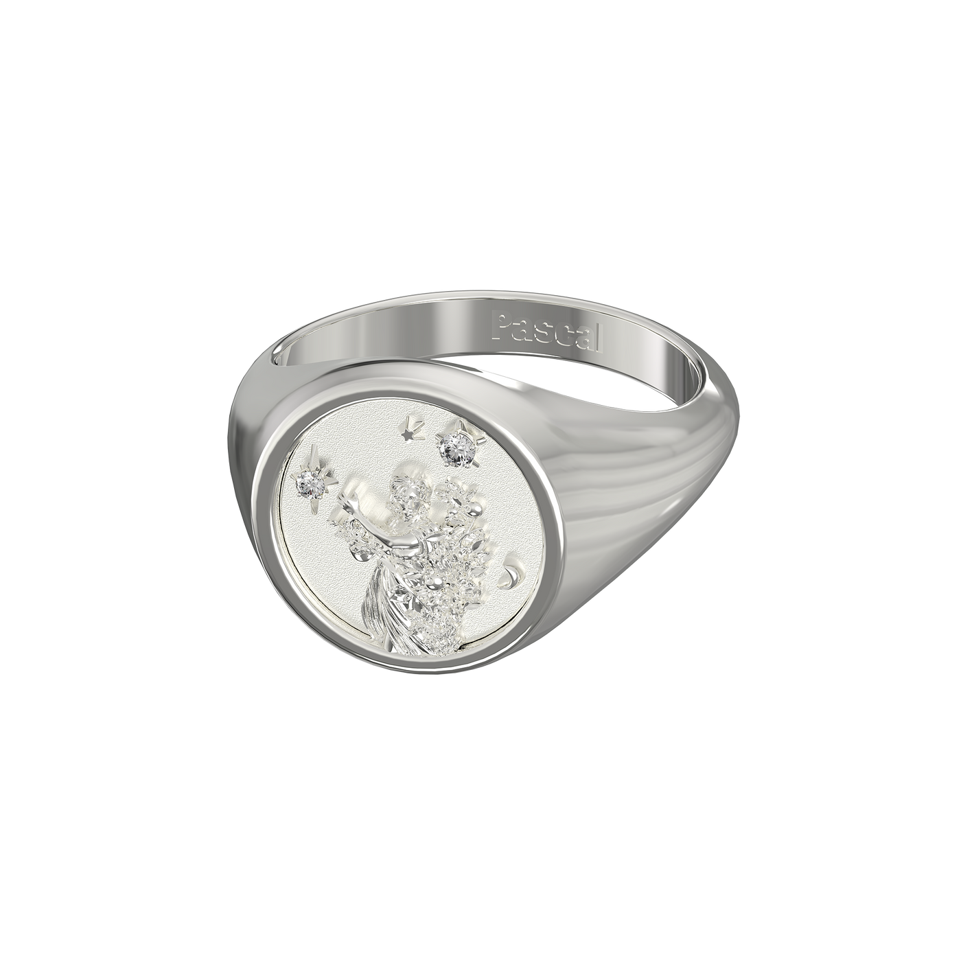 Virgo Small Signet Ring