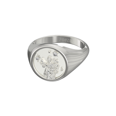 Virgo Small Signet Ring