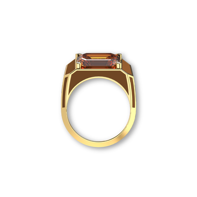 Prism Fusion Artdeco Twin Signet Ring