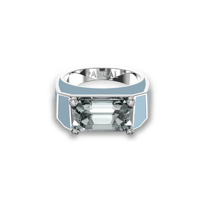 Prism Fusion Artdeco Twin Signet Ring