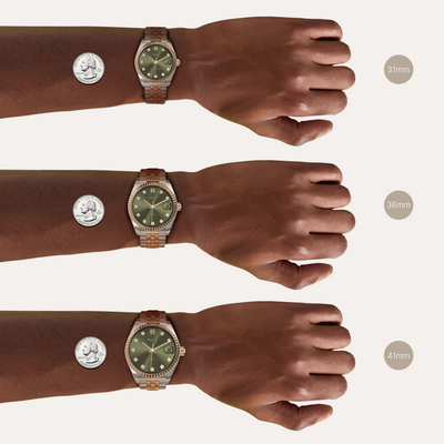 Timeless Classic Diamond Watch and Cufflinks Gift Set