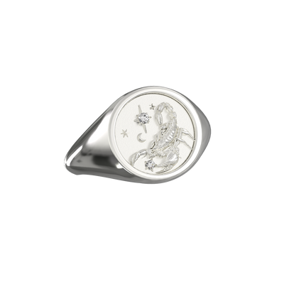 Scorpio Signet Ring