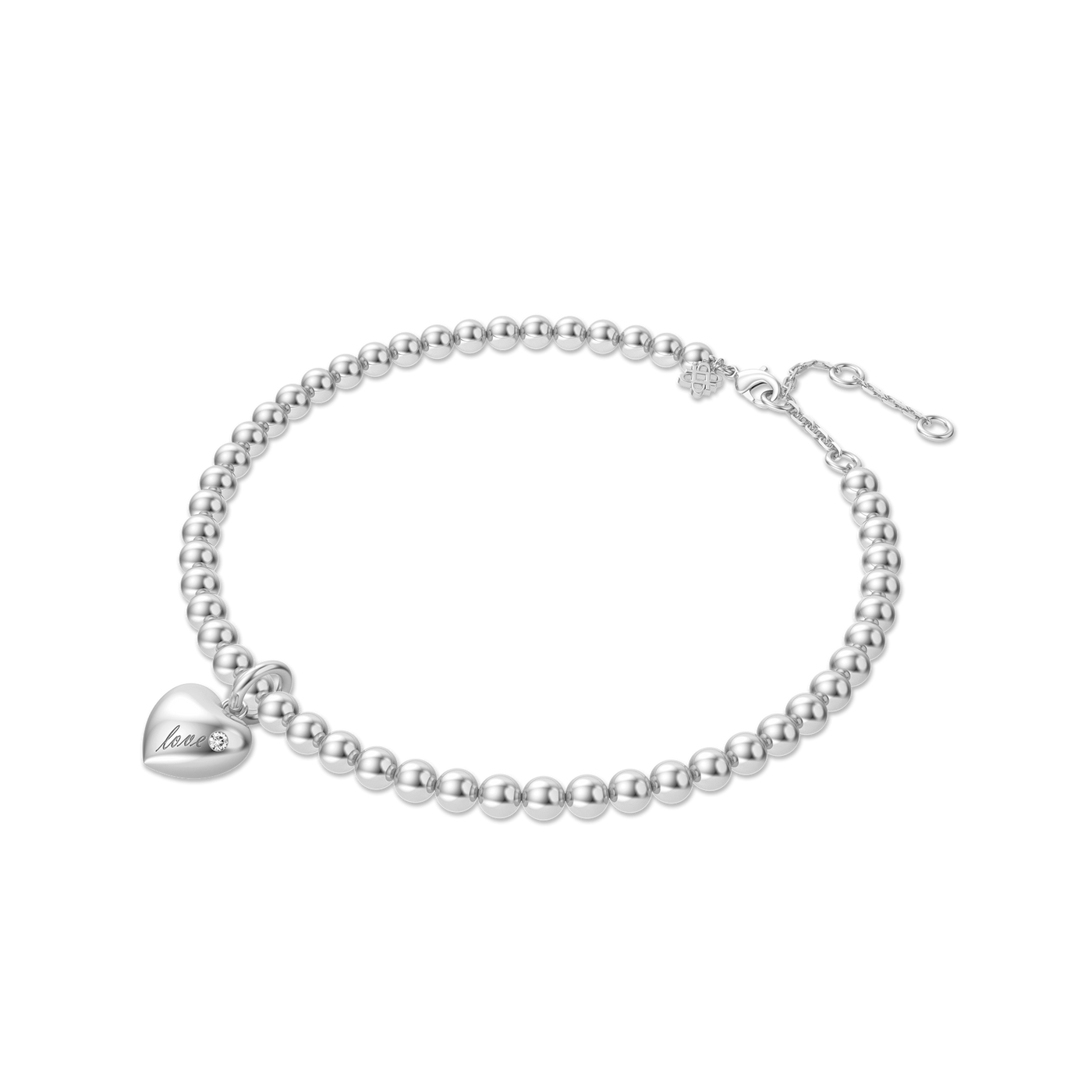 Love Declaration Beaded Diamond Bracelet