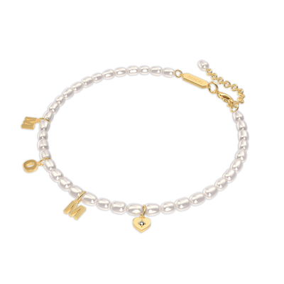 Bracelet Millet Lettre Perle Diamant 