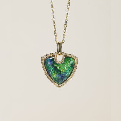 ‘Universe’ Enamel Rope Necklace, Shield