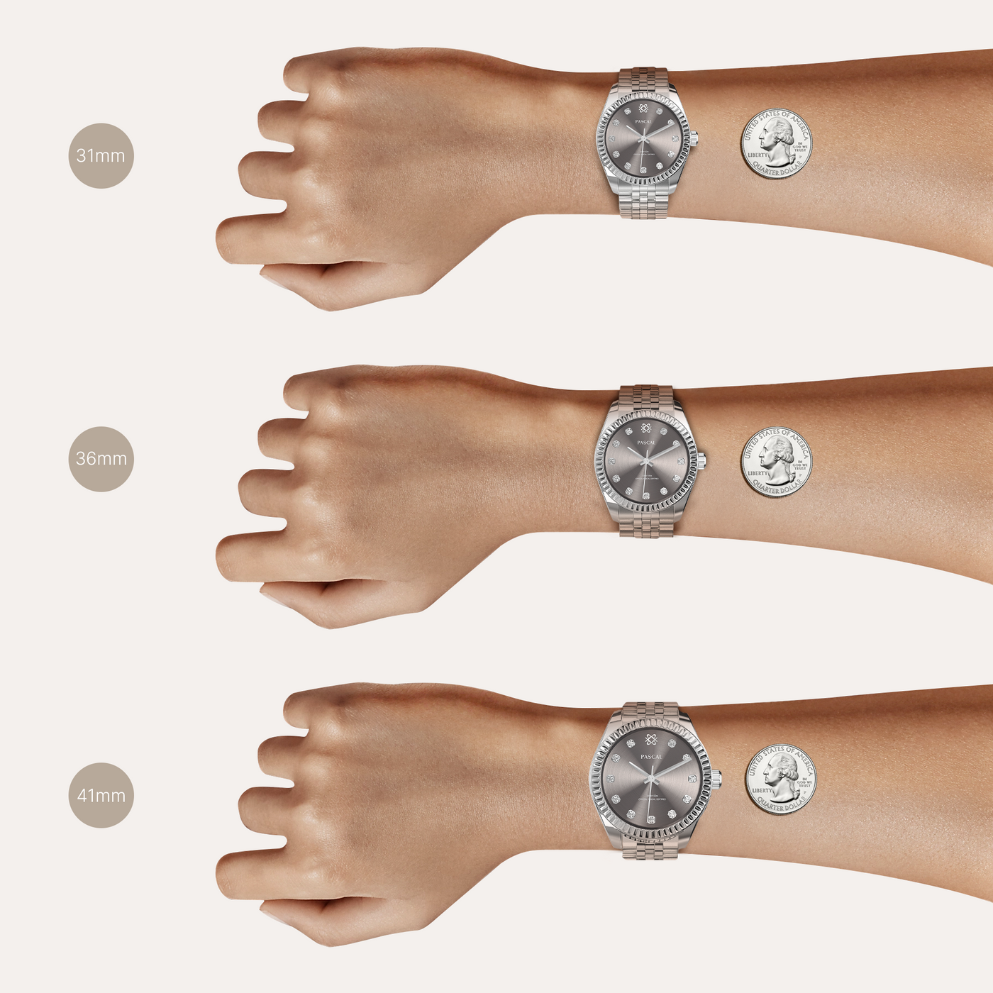 Pascal Watch Square PASCAL | TIMELESS CLASSIC DIAMOND WATCH