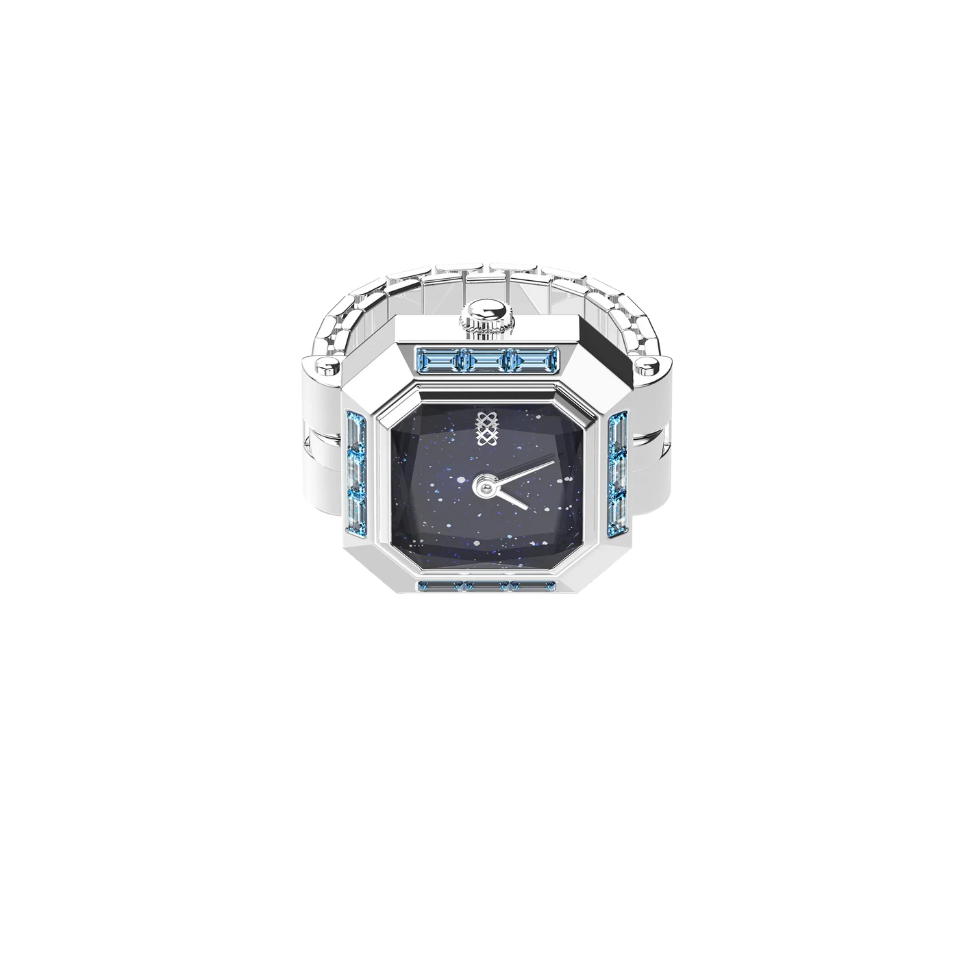 Sofia Prism Watch Ring Starry Night - Modern Design Ring Watch, Versatile Accessory for Different Styles and Outfits | Pascaldesign