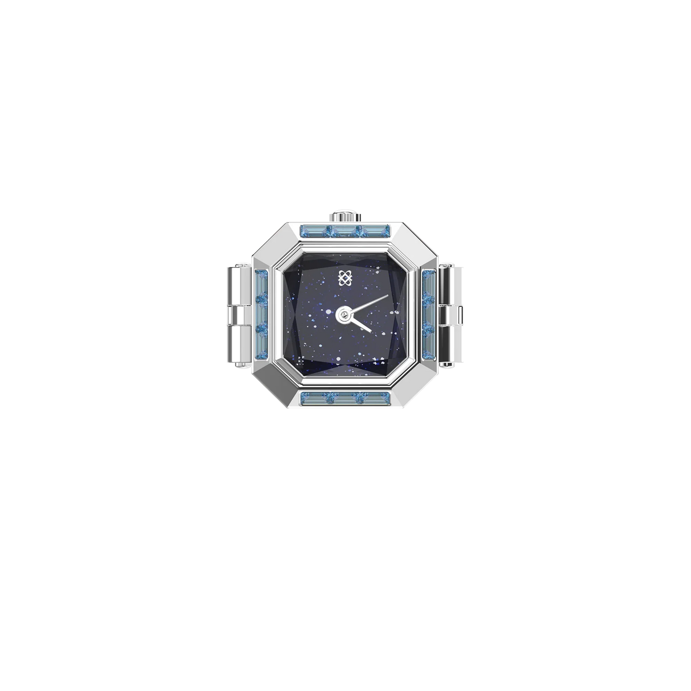 Sofia Prism Watch Ring Starry Night - High Quality Stainless Steel Quartz Ring Watch with Scratch Resistant Sapphire Crystal | Pascaldesign