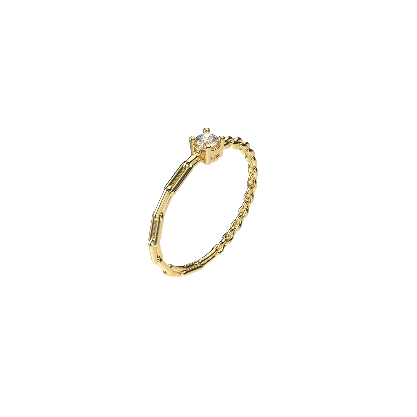 Anillo de cadena de diamantes